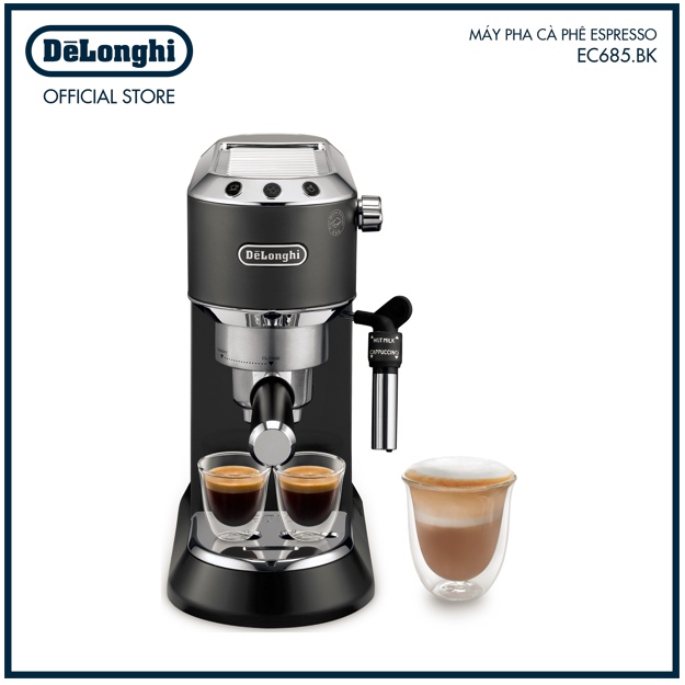 [Mã BMBAU300 giảm 10% đơn 499K] [Mã ELHADEV giảm 4% đơn 300K] [CHÍNH HÃNG] MÁY PHA CÀ PHÊ DELONGHI EC685 (M/R/BK)