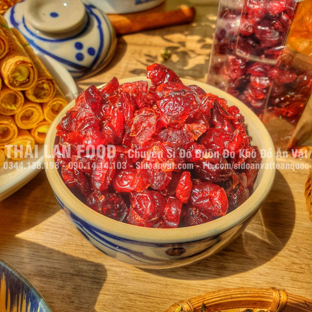 Nam Việt Quất Sấy Dẻo Không Đường Lon 500Gram