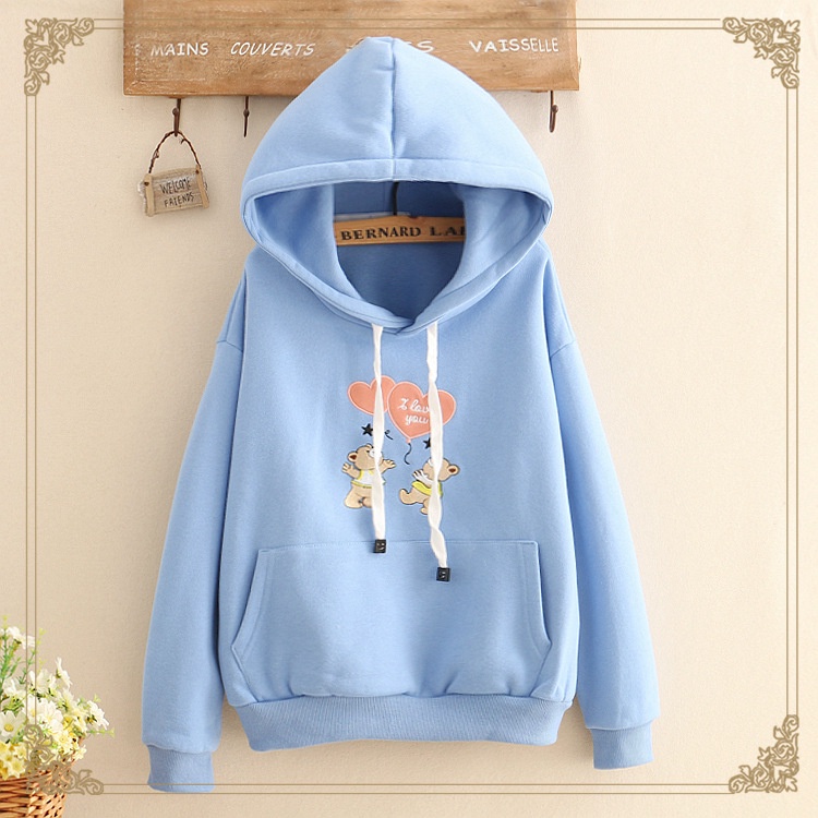 ÁO KHOÁC HOODIE NỮ MẪU GẤU THẢ TIM SIÊU XINH MẪU MỚI 2022