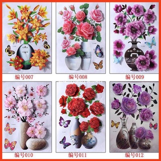 Tranh dán tường sẵn keo Bình Hoa 3D -- 12 Mẫu đẹp nhất , chất nhất