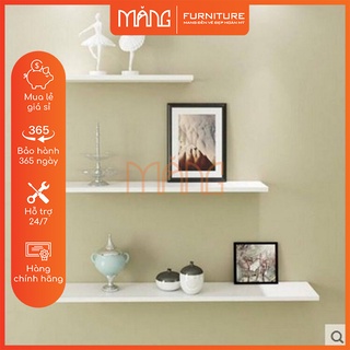 Kệ gỗ treo tường 3 thanh ngang 40,50,60 x 15 cm (chọn màu) KTT03