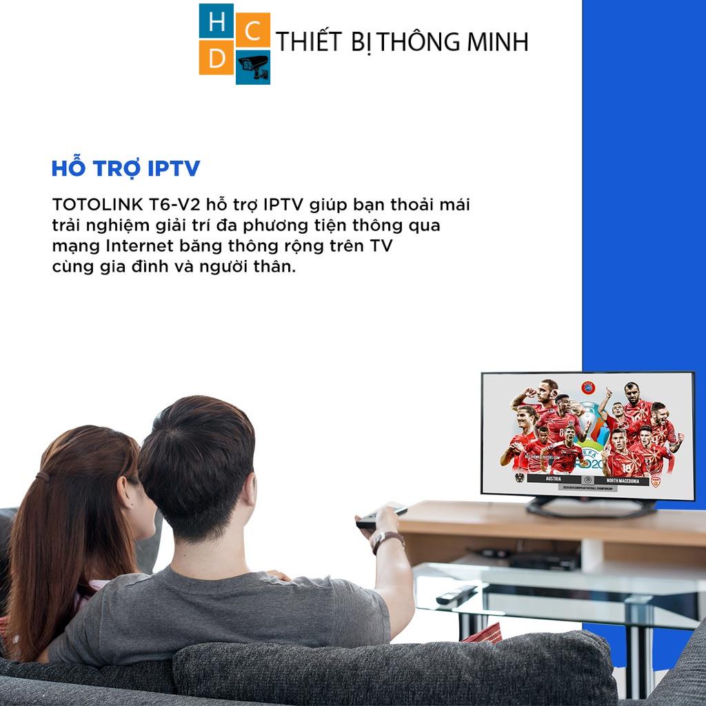 Bộ phát wifi Mesh gia đình chuẩn AC 1200Mbps TOTOLINK T6-V2 2 pack