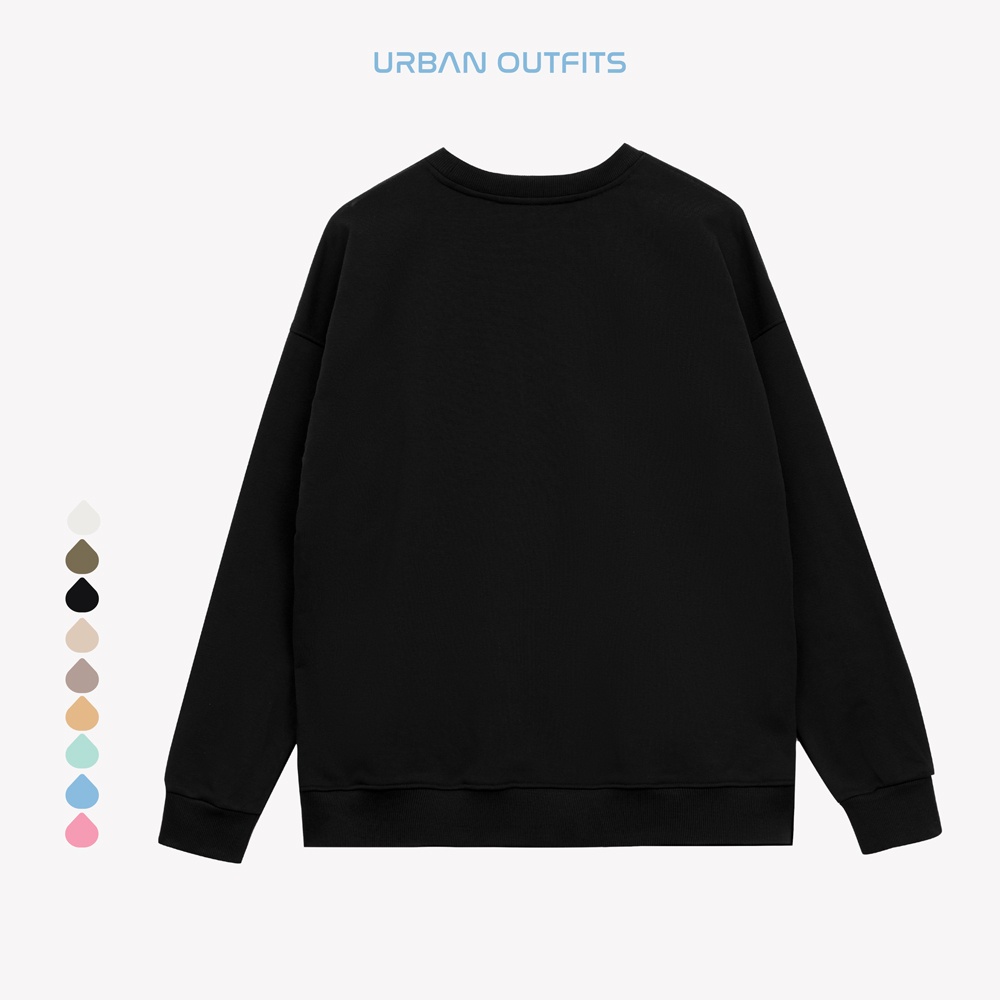 Áo Sweater Form Rộng URBAN OUTFITS Kiểu Trơn SWO100 ver 2.0 Thun Cotton French Terry 350GSM Local Brand