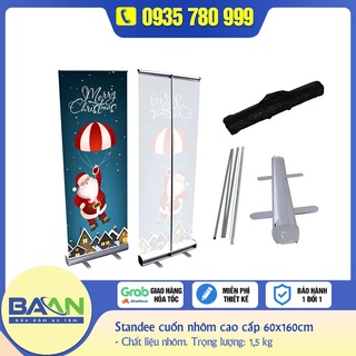Chân Standee cuốn nhôm cao cấp siêu tốt kích thước 60x160cm