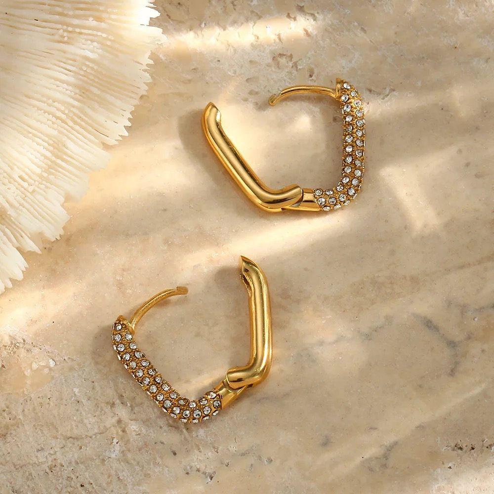 Bông Tai Thời Trang Kiểu Hình Học Sang Trọng Cho Nữ BACK2LIFEKhuyên Tai Dạng Hạt Tròn Cá Tính Cho Nữ