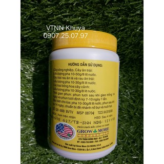 Bán Phân bón lá Growmore 30-10-10 Đẻ nhanh khỏe Ra lá tốt 100gr hàng nhập, phân phối trong nước bởi thietbinhavuon.