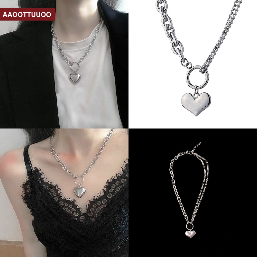 vòng cổ Mặt Hình Trái Tim Đơn Giản Thời Trang Cho Nữ