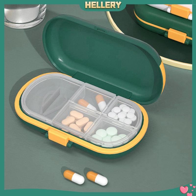 Hộp Đựng Thuốc Di Động Kèm Dao Cắt Tiện Dụng Mang Theo Du Lịch