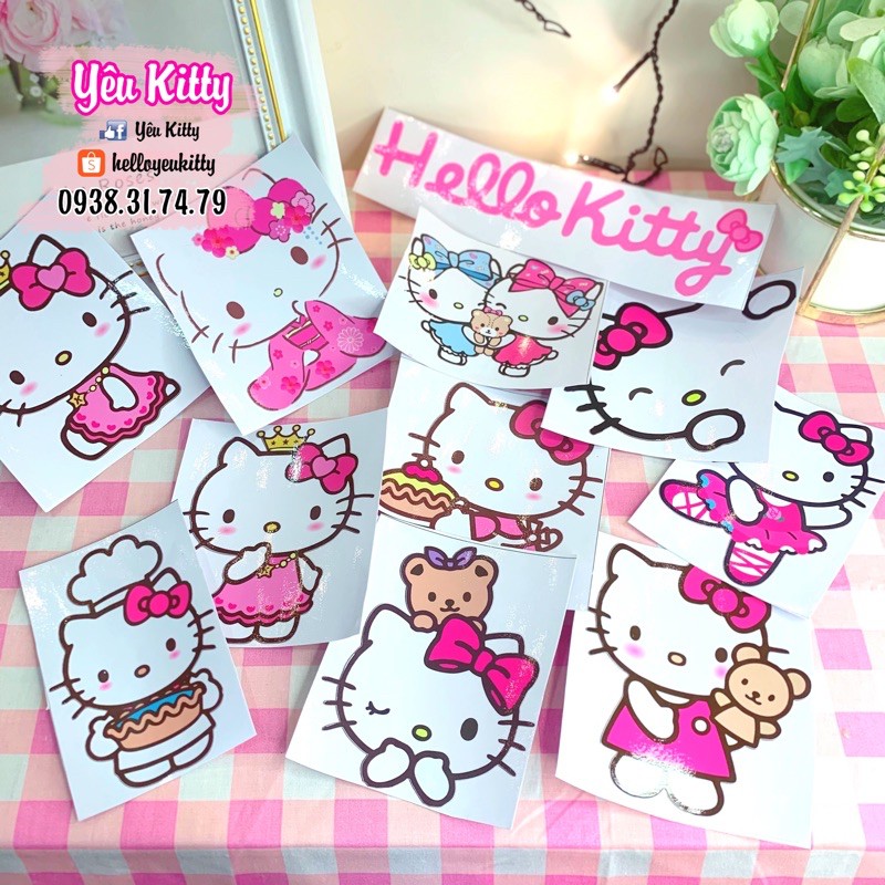 DECAL DÁN XE - Ổ ĐIỆN HELLO KITTY