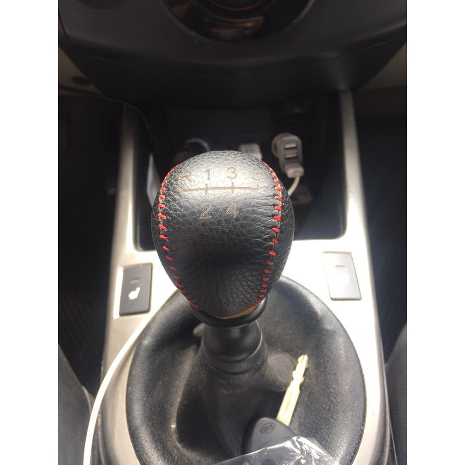Bọc da cần số + tay phanh da thật xe Vios, Altis, Morning,Grand I10, CITY, Accent