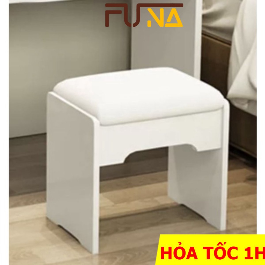 Ghế trang điểm FUNA làm từ gỗ CN phủ melamine cao cấp, thiết kế vững chắc an toàn khi sử dụng - GHE02