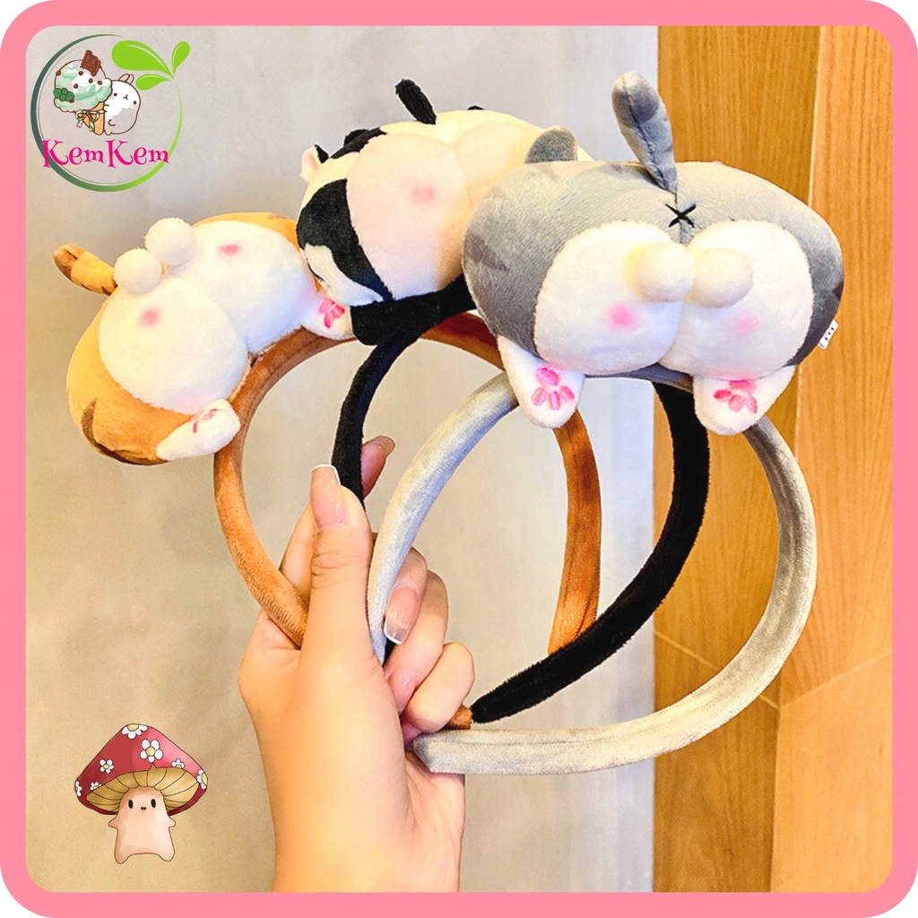 Bờm Băng Đô Cài Tóc Hình Mông Thú Kute Ngộ Nghĩnh Hài Hước