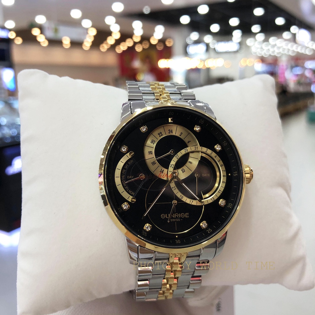 Đồng hồ nam Sunrise 1146SA  full hộp, thẻ bảo hành 3 năm, kính sapphire chống xước, chống nước