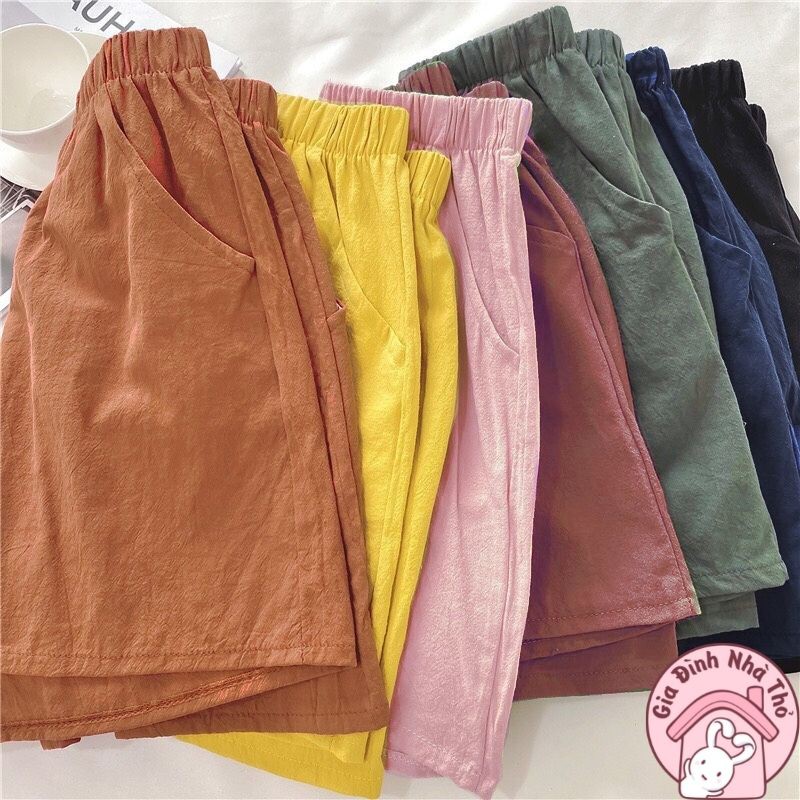 Quần Đùi Đũi Nữ - Quần Short Nữ Siêu Mát - Chất Đũi Xịn - Nhiều màu sắc thời trang - freesize từ 50 - 63kg | BigBuy360 - bigbuy360.vn