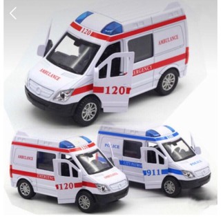 xe cứu thương, xe cs bằng sắt cho bé