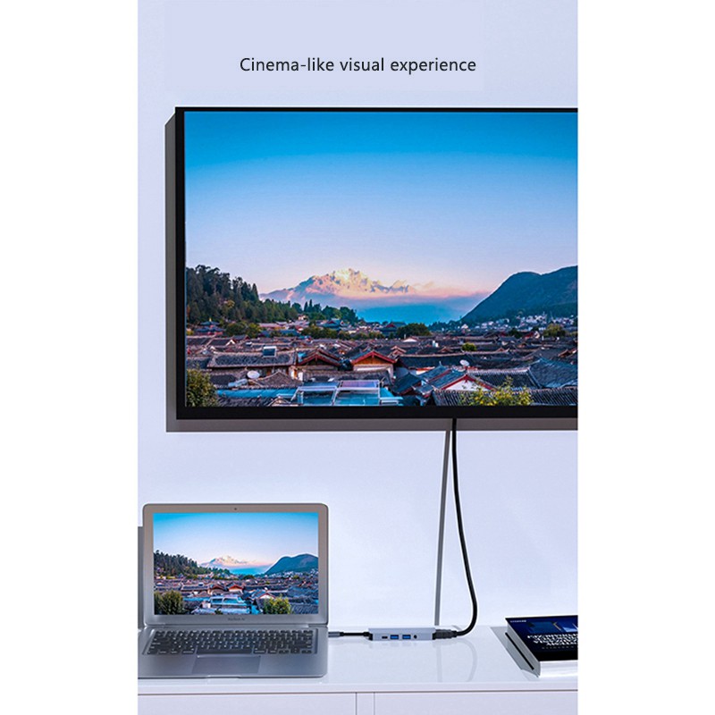 Đế Sạc Byl-2009 Type-C Sang Usb 3.0x2 + Pd + 3.5mm Cho Pc | BigBuy360 - bigbuy360.vn