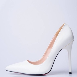  Cao gót Calla đế đỏ màu trắng 9-10cm 