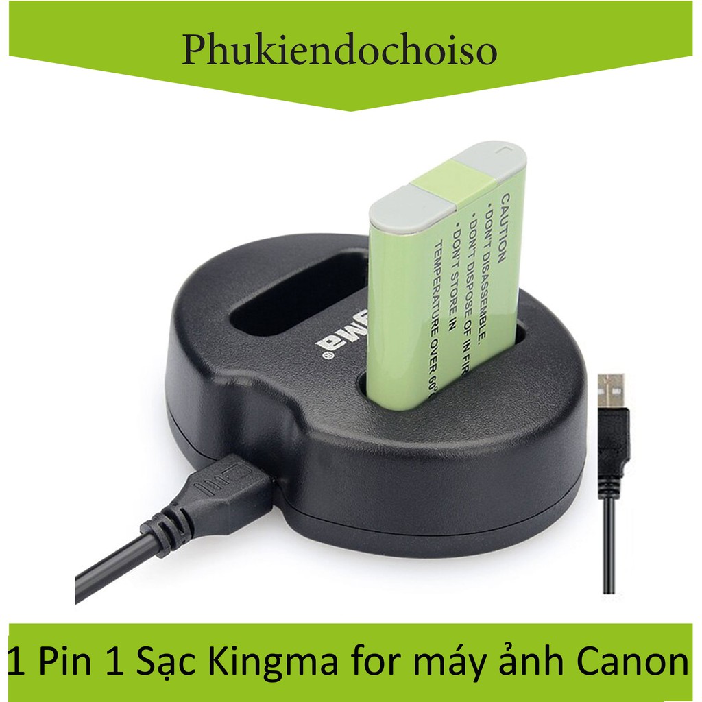 Bộ 2 pin 1 sạc Kingma cho Canon NB-13L + Hộp đựng Pin, Thẻ nhớ