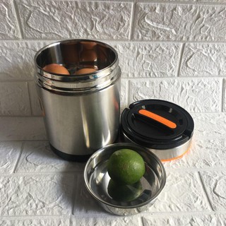 Bình giữ nhiệt Inox 304. 3 ngăn thức ăn. Dung tích 1.4 lít và 1.9 lít