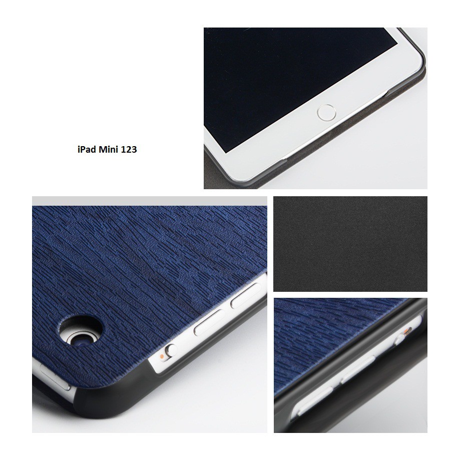 Bao da iPad Mini 123 Vân Gỗ (Hồng).Bao da mới siêu hot | BigBuy360 - bigbuy360.vn