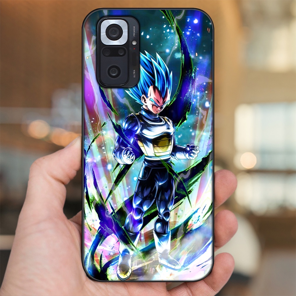 Ốp lưng Xiaomi Redmi Note 10 Pro viền đen in hình Vegeta Dragon Ball