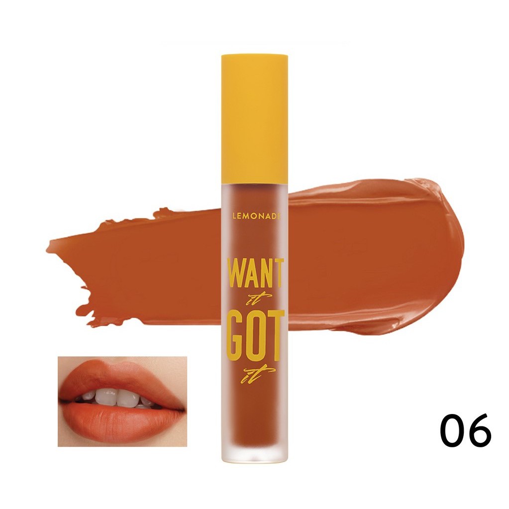 Son Kem Lì Nhẹ Môi Lemonade Want It Got It Lipcream 5g - Khongcoson