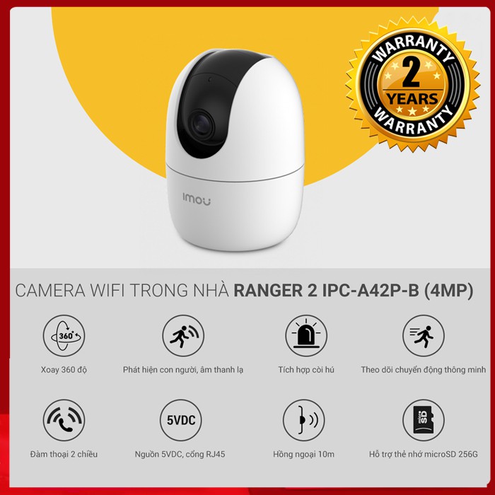 Camera IMOU camera wifi không dây trong nhà giá rẻ FullHD 1080pixel 2mp A22EP