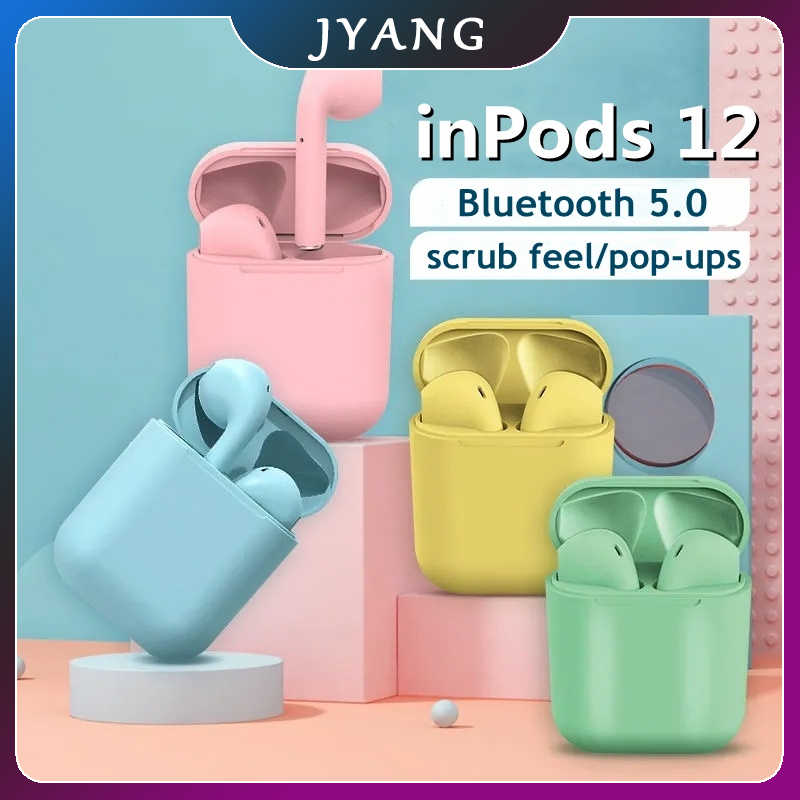 Tai Nghe Không Dây tws inpods 12 i12pro Màu macaron Chống Nước Cho IP, Apple / Android i7s