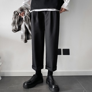 Quần Tây Âu Chinos Nam Dáng Baggy Ống Suông Basic Lưng Cài Phối Chun Styles Hàn Quốc ZENKODLMEN JOGGER NAM 9000063C4