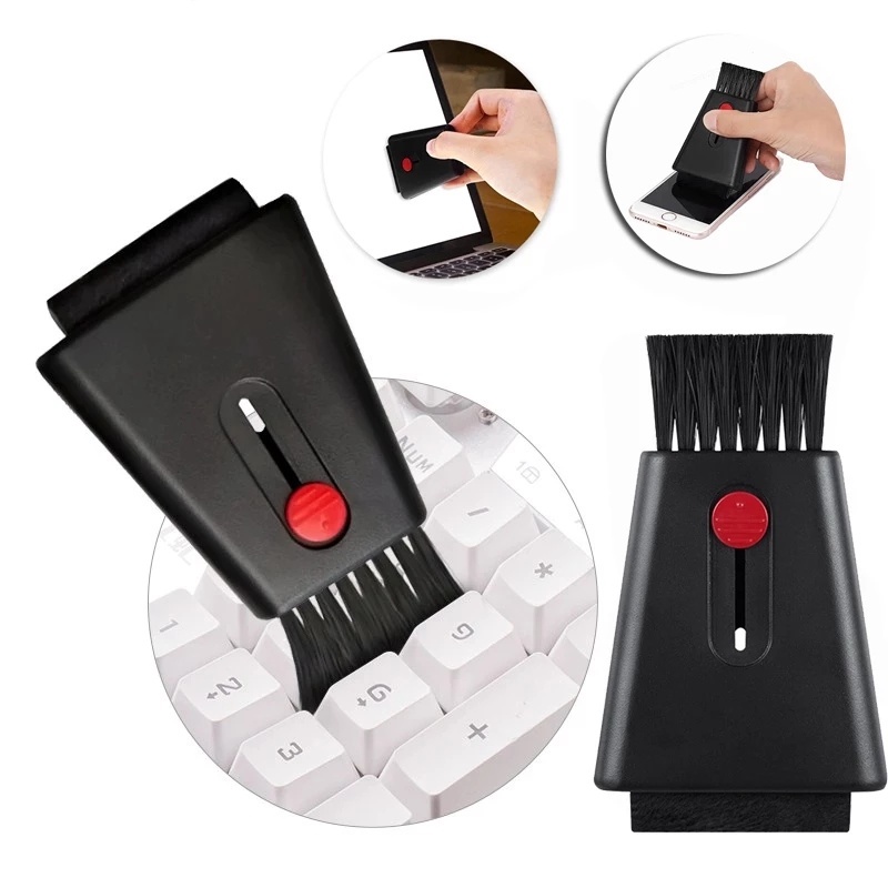 Chổi Quét Bụi Vệ Sinh Màn Hình Máy Tính / Bàn Phím Hai Đầu Thu Gọn Được Đa Năng