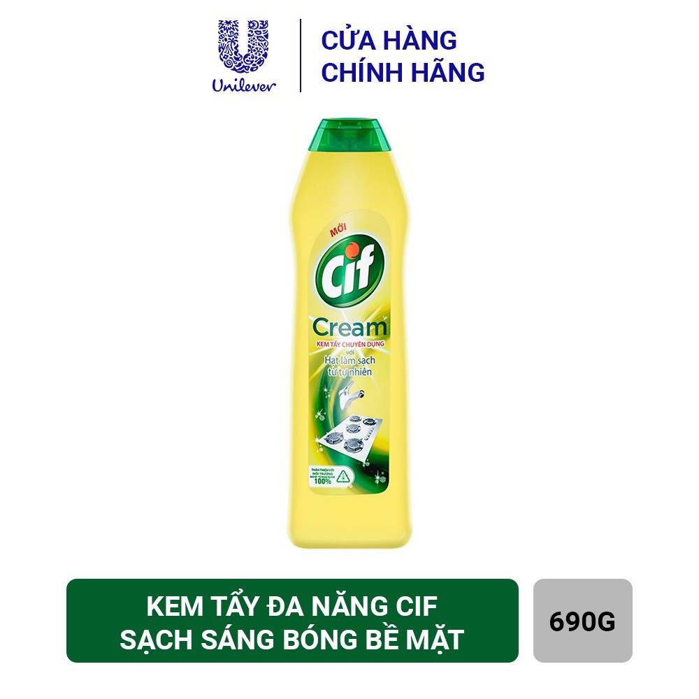 Kem tẩy đa năng Cif hương chanh chai 690g