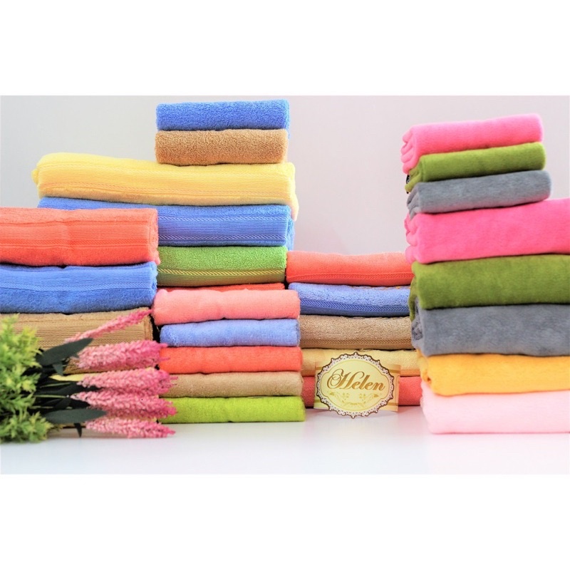 50cm*100cm - Khăn tắm cao cấp Helen cotton Tự nhiên - Bamboo sợi tre kháng khuẩn