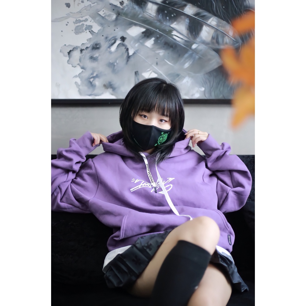 Áo Hoodie Graffiti Dirtycoins - Purp