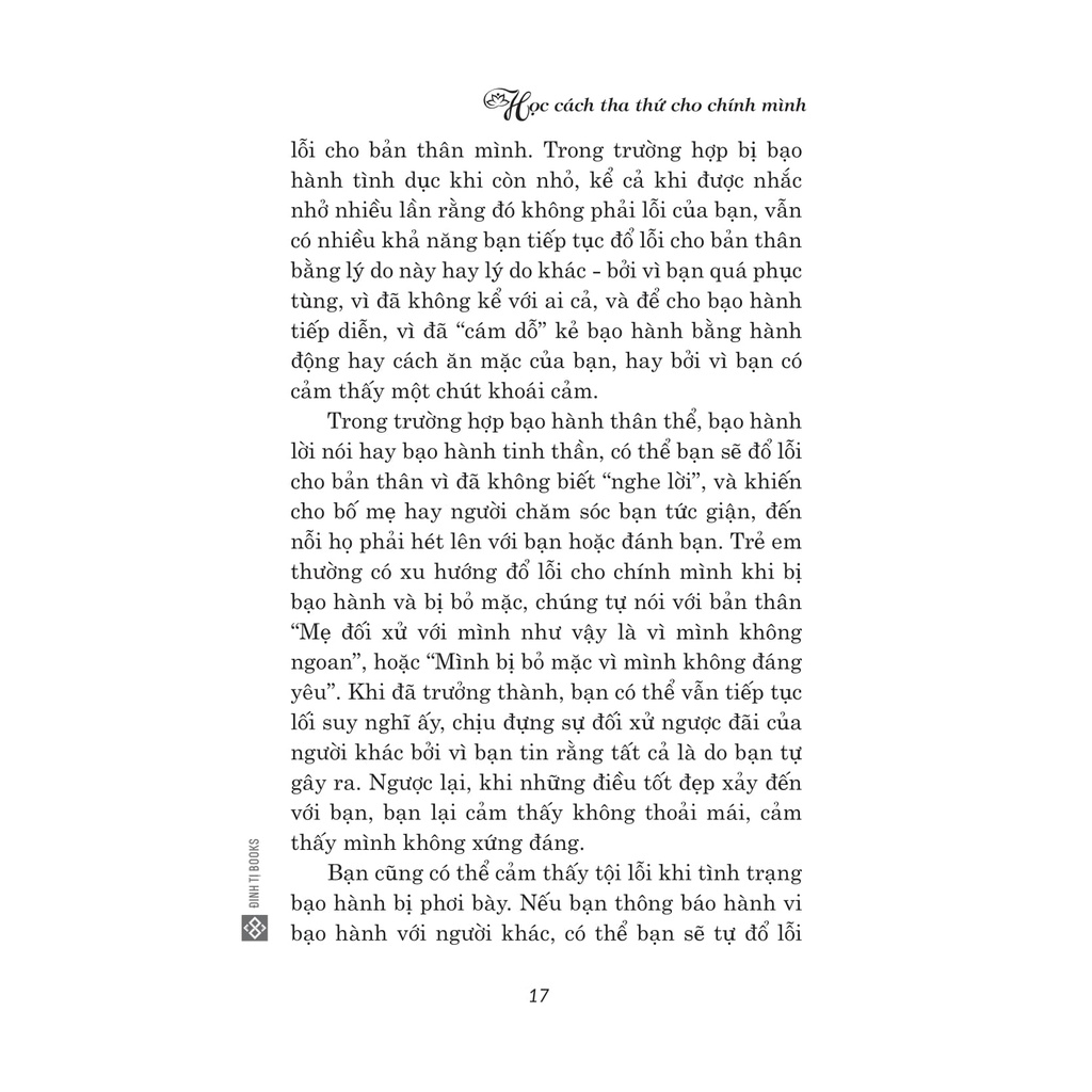 Sách - Học Cách Tha Thứ Cho Chính Mình - It Wasn’T Your Fault