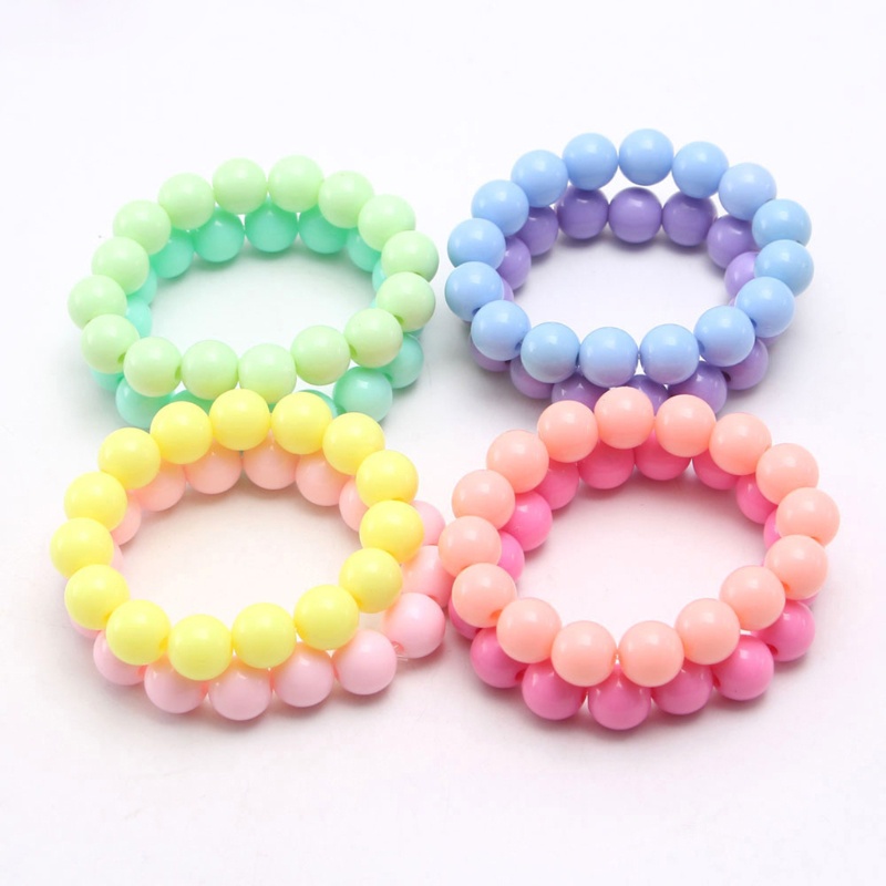 Vòng Tay Chuỗi Hạt Nhiều Màu Sắc Phong Cách Hàn Quốc Dành Cho Trẻ Nhỏ