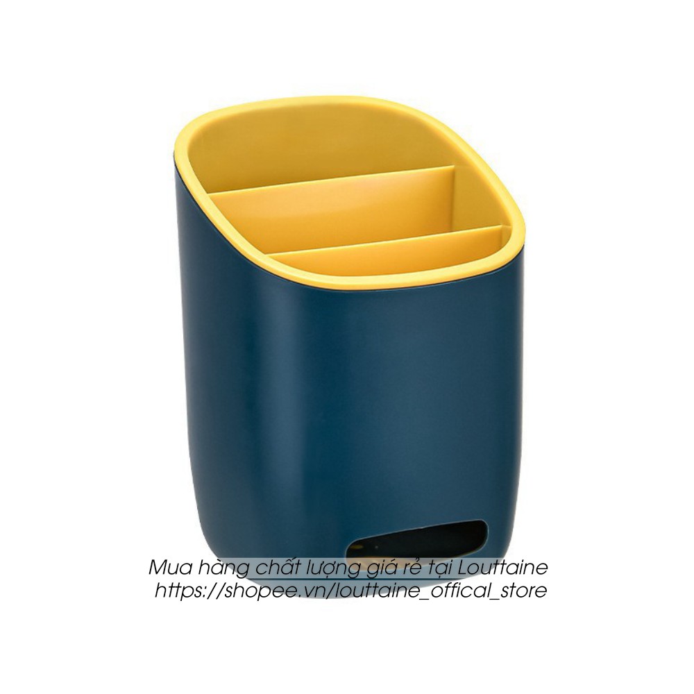 Giỏ ổng đựng đũa thìa đồ dùng nhà bếp 2 lớp đa năng, chất liệu nhựa cao cấp màu sắc bắt mắt | BigBuy360 - bigbuy360.vn