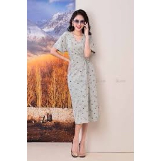 Vải thun cotton hoa nhí nền trắng còn 1,4m