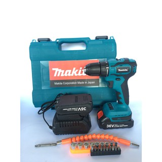 Khoan pin MKT 10mm điều tốc tặng phụ kiện