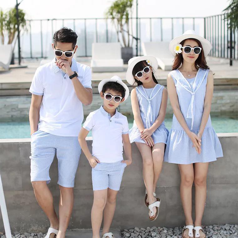 BỘ ÁO - VÁY GIA ĐÌNH HẢI QUÂN