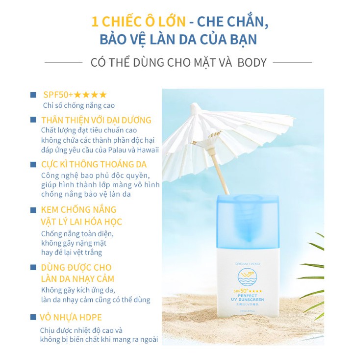 Kem Chống Nắng Bảo Vệ Toàn Diện Dream Trend SPF 50+++