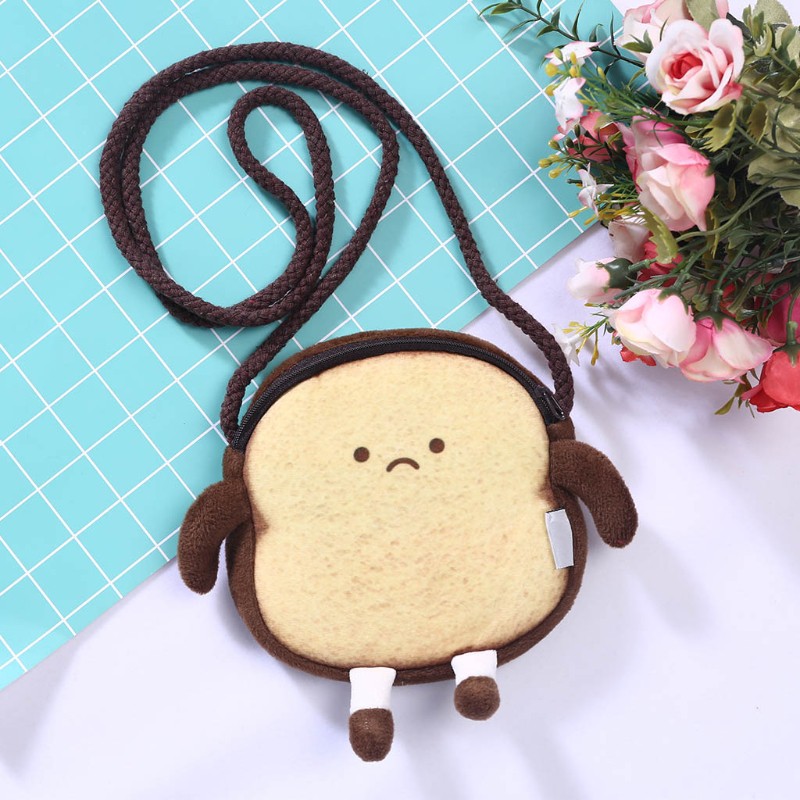 Túi Đeo Chéo Hình Bánh Mì Nướng Xinh Xắn