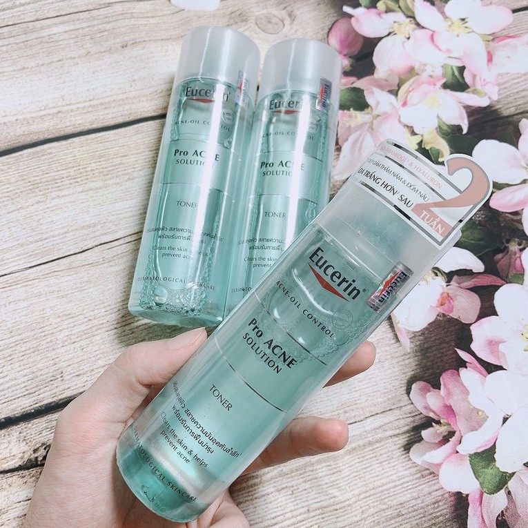 Toner Eucerin ⚜️CHÍNH HÃNG⚜️ Nước Hoa Hồng Eucerin Pro Acne Solution cho da dầu mụn 20oml