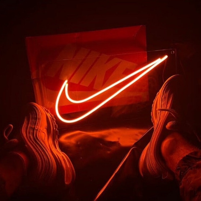 Đèn led Neon trang trí hình logo Nike| Đèn neon trang trí phòng ngủ, treo tường