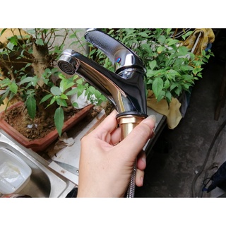 Vòi lavabo nóng lạnh 1 chân