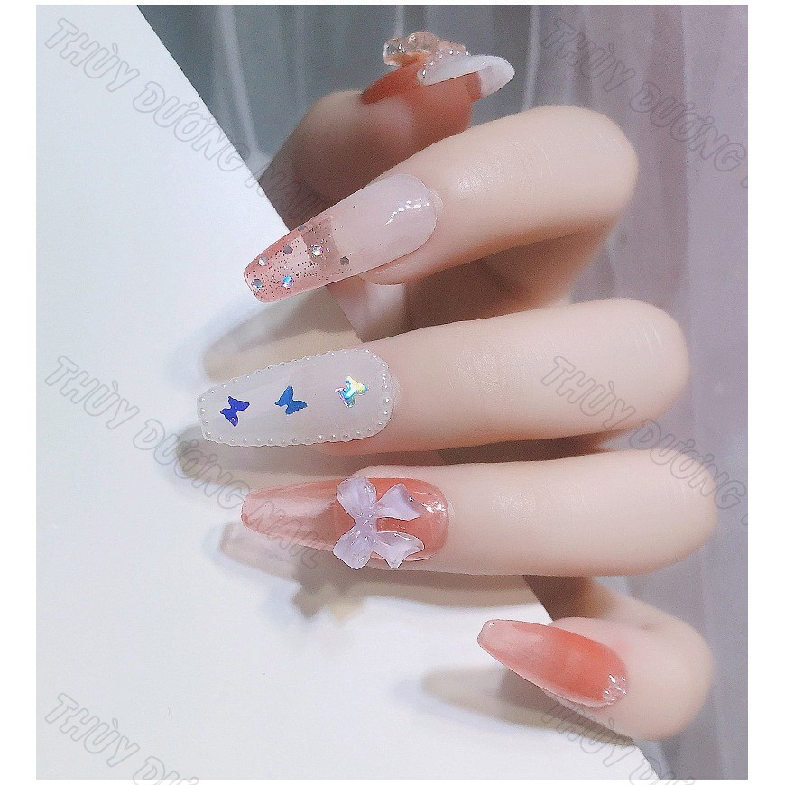 Charm nơ nhựa trang trí móng, 2.2k/viên (combo 10 viên) chuyên dùng làm nail