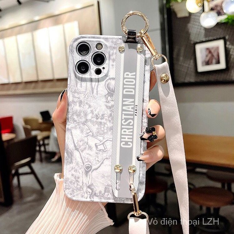 Ốp Điện Thoại Bảo Vệ Có Dây Đeo Chéo Cho iPhone 14 12 pro Xs Max Xr 13 promax 7 / 8plus 11