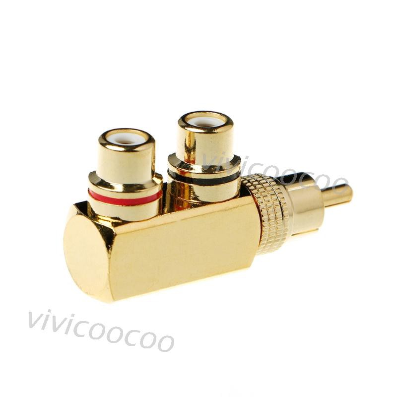 Đầu Chia Âm Thanh Rca Av 1 Đầu Cắm Sang 2 Ổ Cắm