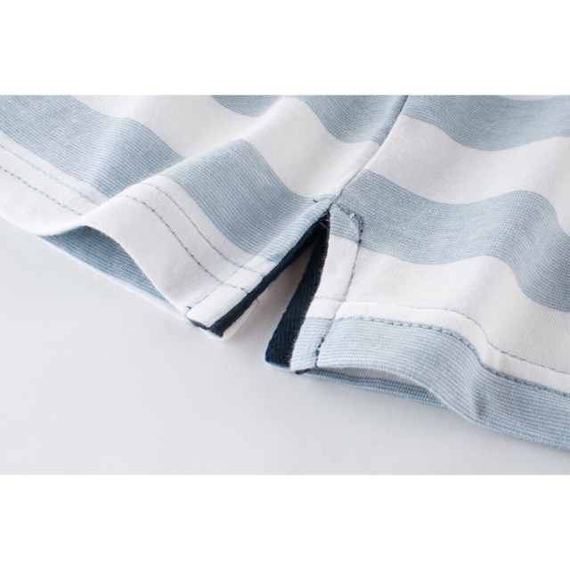 Áo Thun Ngắn Tay Kẻ Sọc Cho Bé Trai