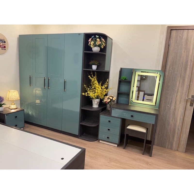 Combo bộ phòng ngủ giường tủ áo cao cấp -mẫu mới
