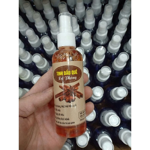 Tinh Dầu QUẾ Xịt Phòng Khử Mùi Đuổi Muỗi Kiến Gián Thơm Phòng, Xông hơi 100ml